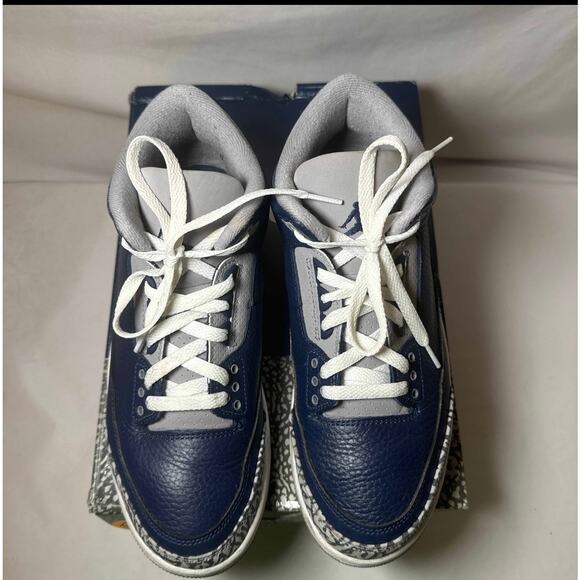 Size 8.5 - Nike Air Jordan 3 Retro Georgetown Men\'s Shoes Ships Now